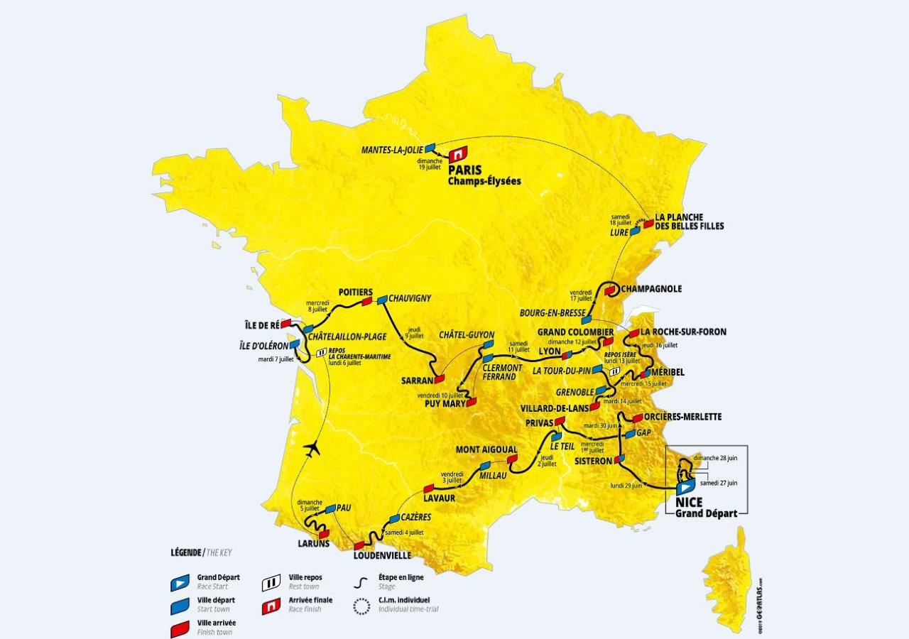 Tour de France 2020: avec la montagne, sans la Bretagne