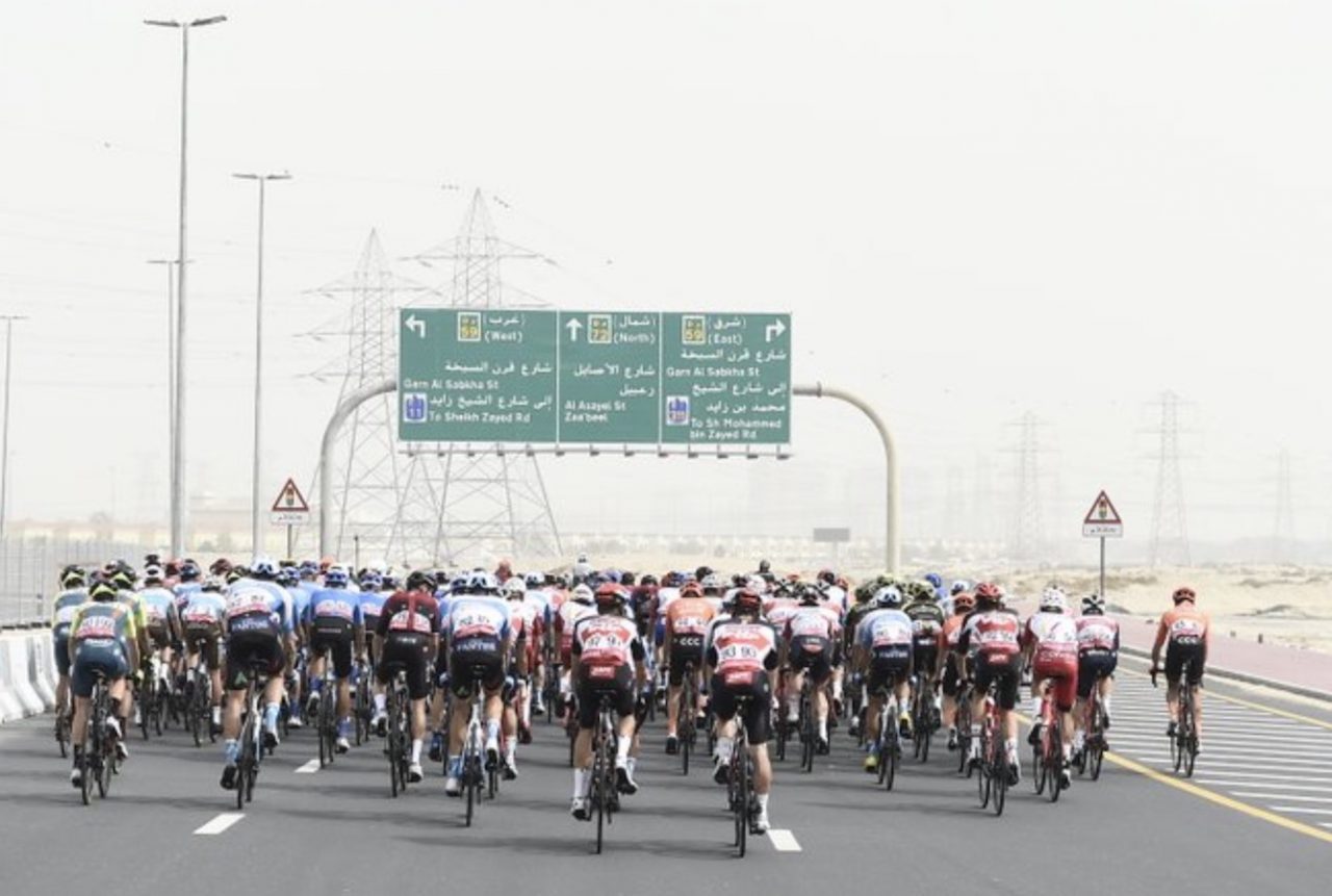 Le corona virus sur l'UAE Tour 2020 