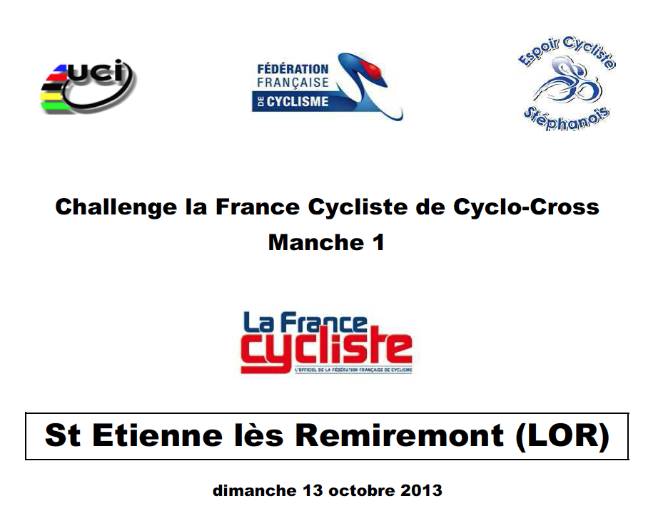 Challenge National de cyclo-cross : 618 engags !