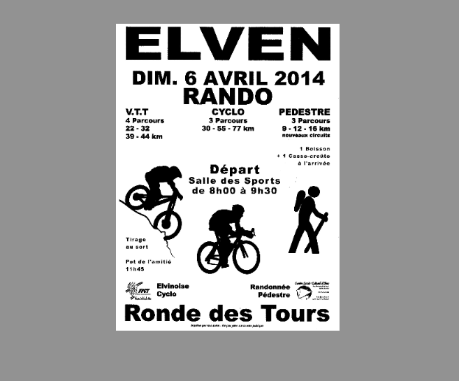 Elven (56) : rando VTT cyclo et pdestre 