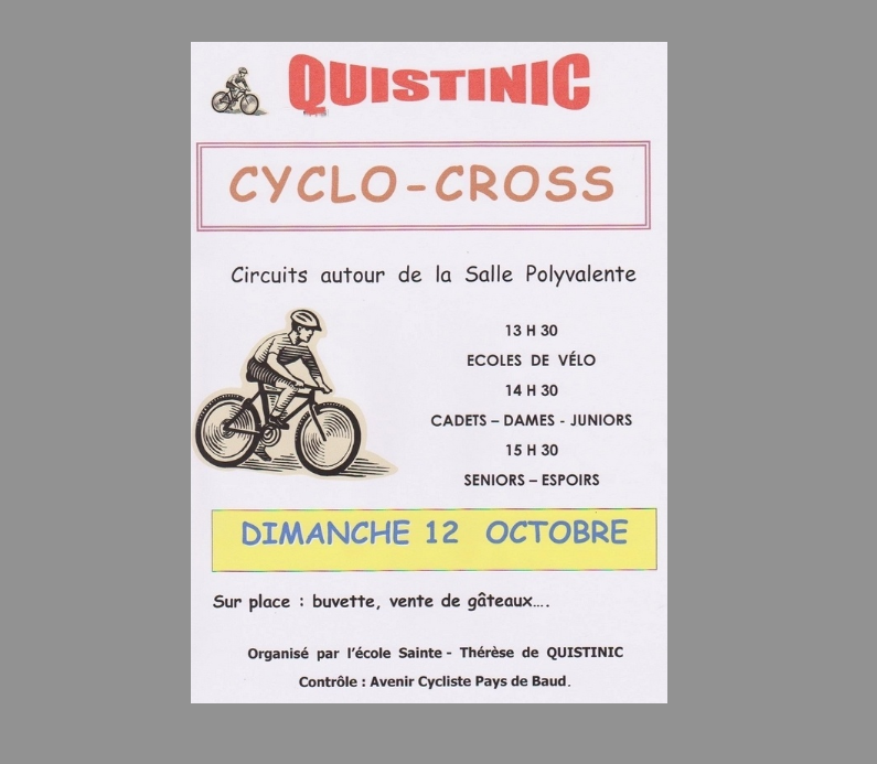 Cyclo-cross de Quistinic (56) : avec Le Corre