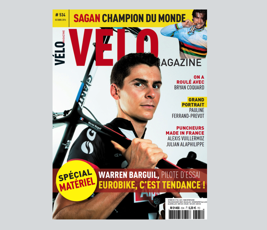 Barguil en une de Vlo Magazine