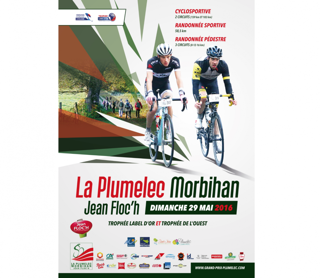 La Plumelec Morbihan-Jean Floc'h: des cyclos sur des routes lgendaires