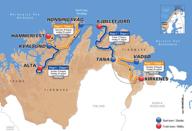 Arctic Race of Norway 2018: 8 quipes du Tour de France engages
