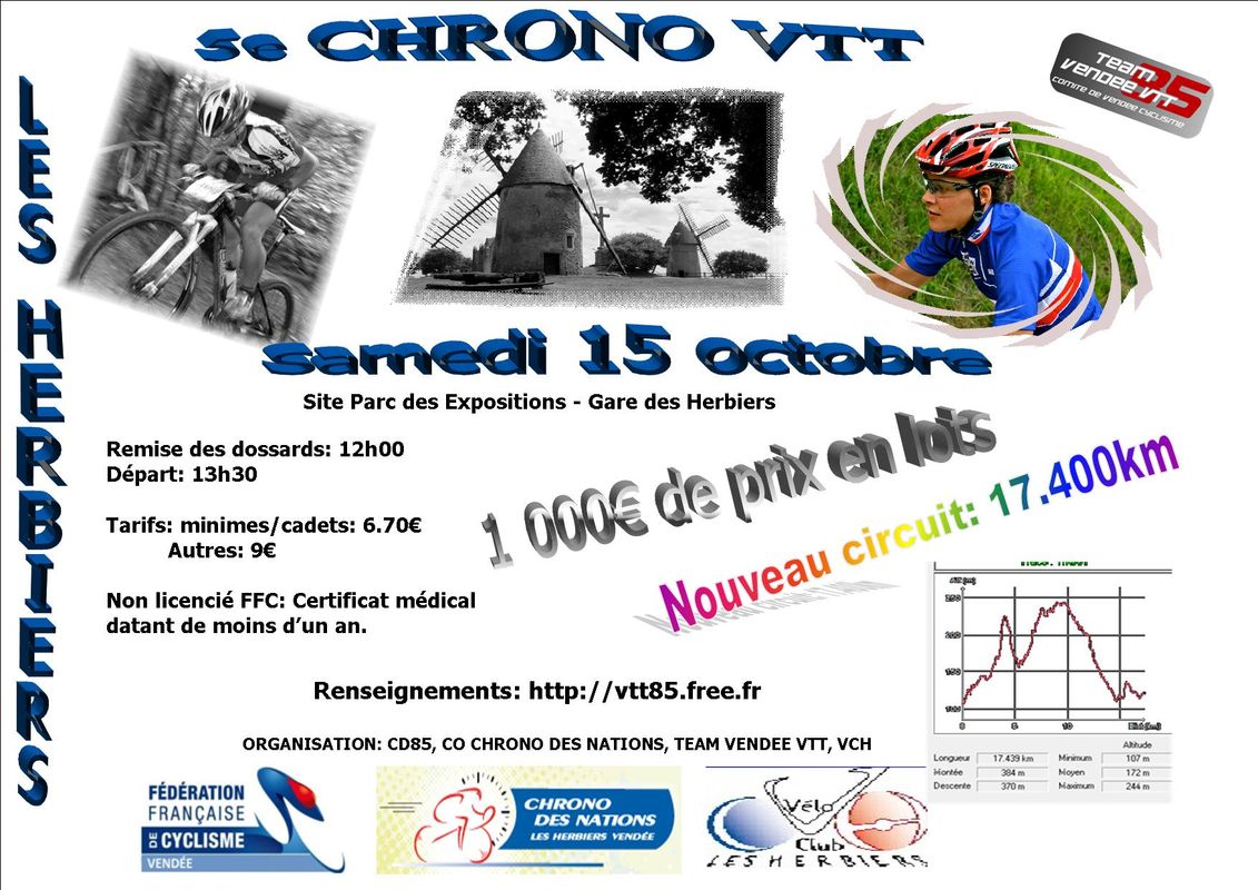 Chrono des Nations : preuves de VTT CLM samedi  