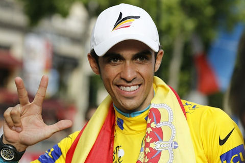 Contador absent de la prsentation du Tour 2011