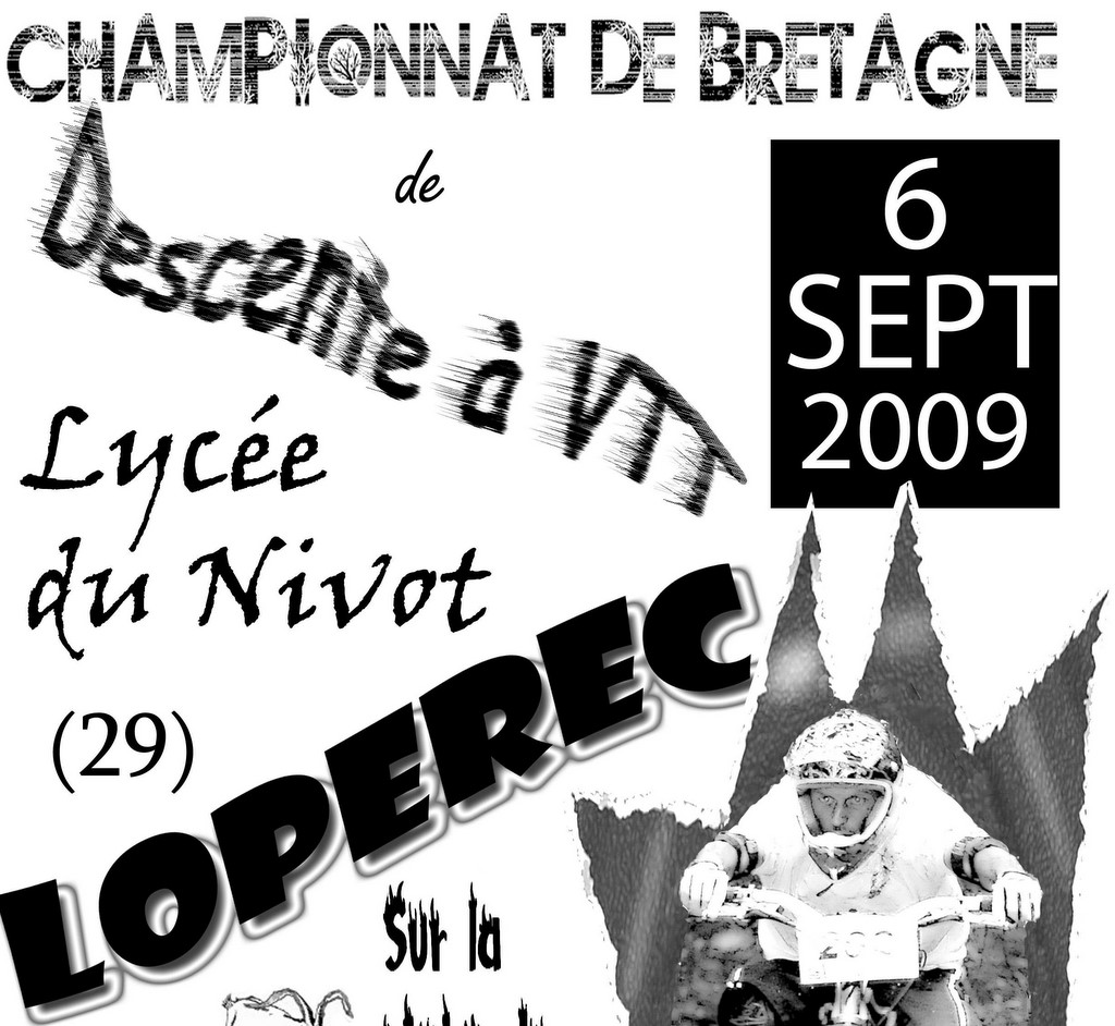 Championnat de Bretagne de Descente VTT  Loprec (29)