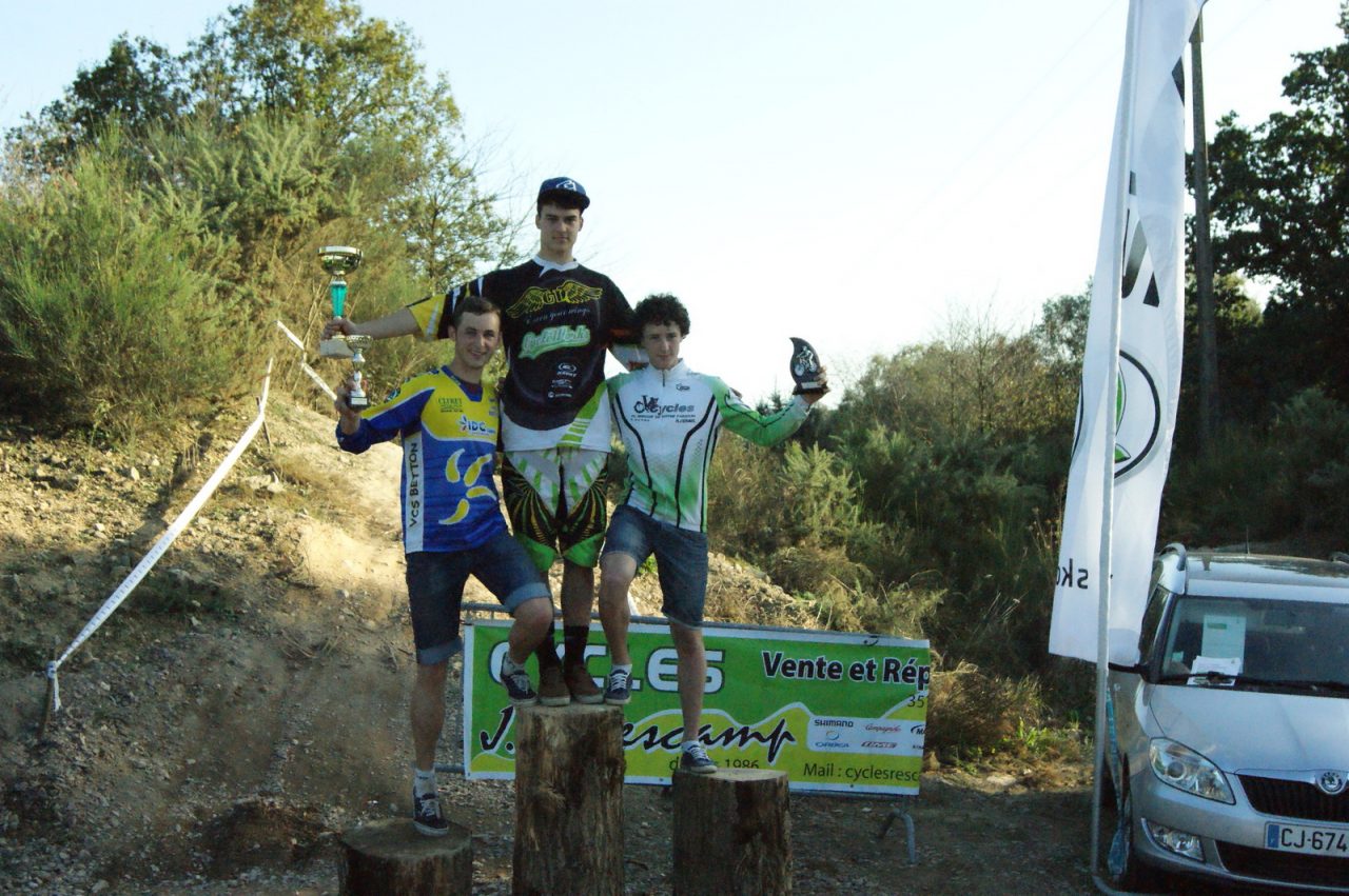 Coupe de Bretagne de Descente VTT  Melesse : Erwan LE BLAYO s’impose