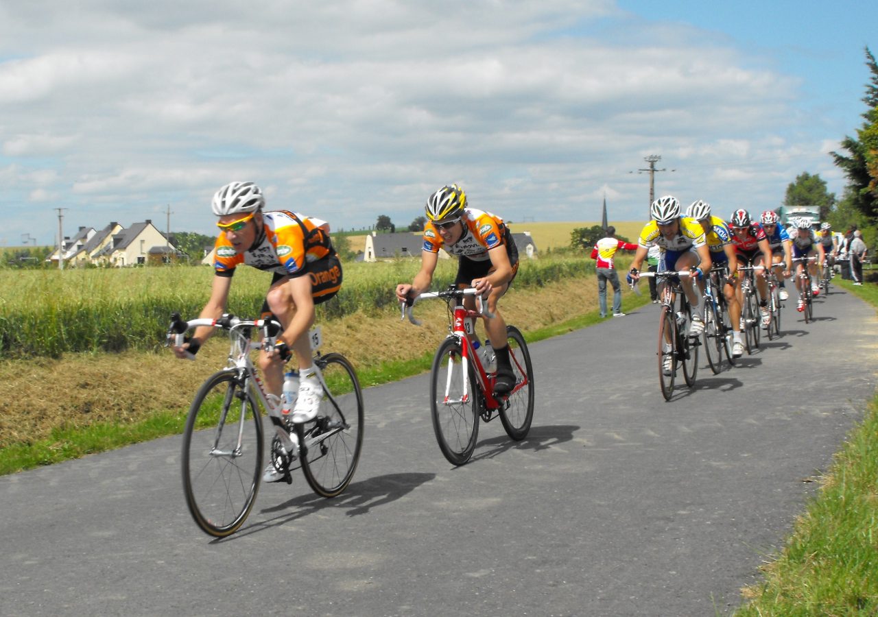 Contre la montre de la Roche aux Fes: Mathieu Boulo leader.