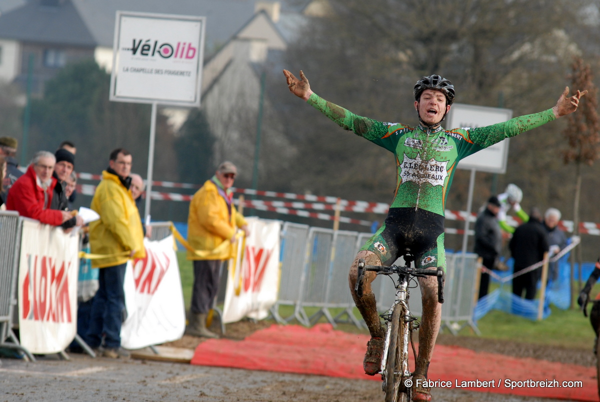 Cyclo-Cross de La Mzire (35) : Lepoitevin chez les cadets, Herv chez les dames.