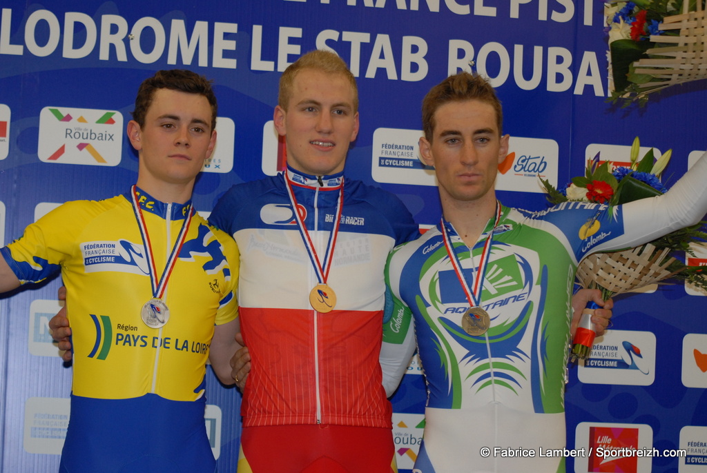 France piste  Roubaix / Scratch Hommes Elite : Lesellier Champion