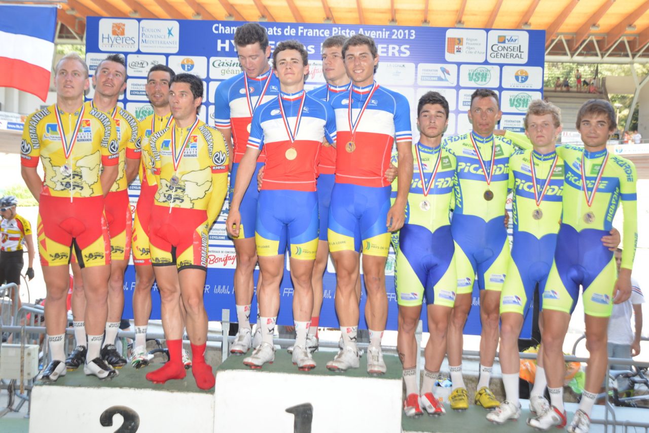 Poursuite par Equipes Hommes Elite : Pays de Loire titr    