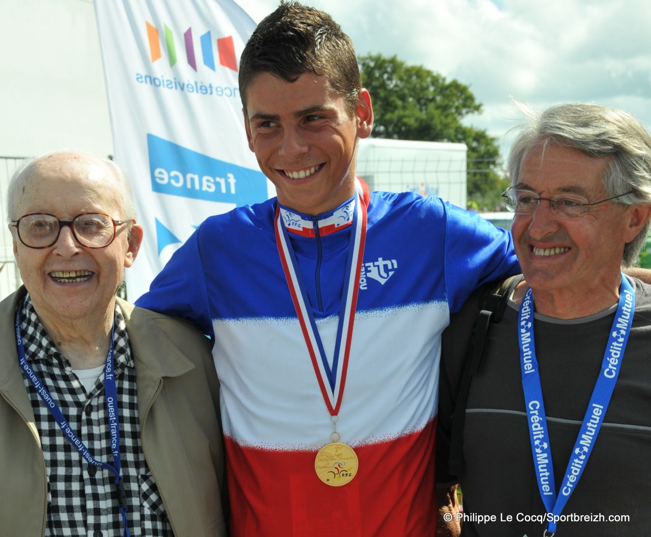 Warren Barguil en visite  Plouay