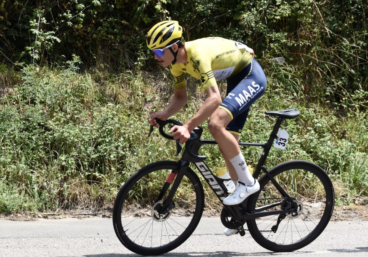 La Sportbreizh U19 UCI 2026. Jop Van Den Biggelaar, le jaune lui va si bien