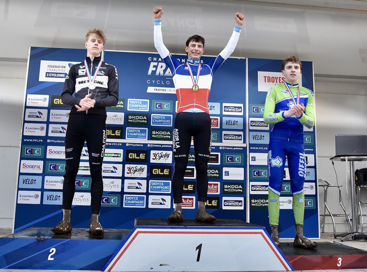 Championnats de France de cyclo-cross U 19 (H et F) : Deux podiums pour les Bretons