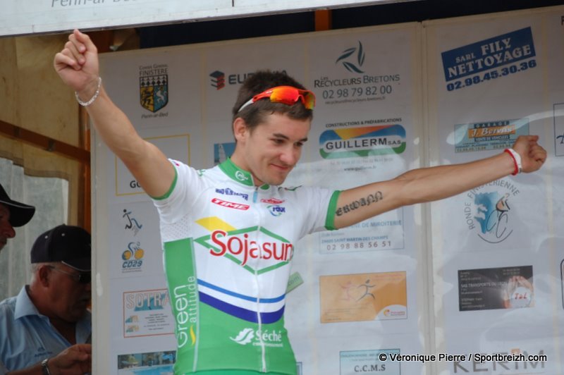 Ronde Finistrienne  Saint-Evarzec : Attention  Erwann Corbel