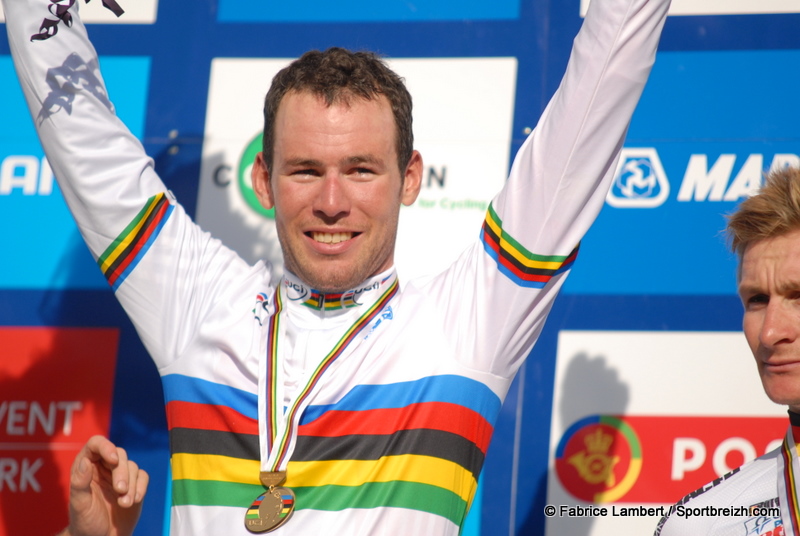 Mark Cavendish au dpart de Paris Tours 