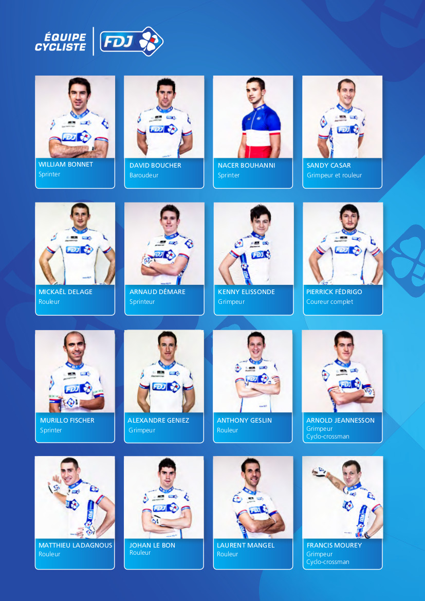 Une ambition internationale pour l’quipe cycliste FDJ en 2013