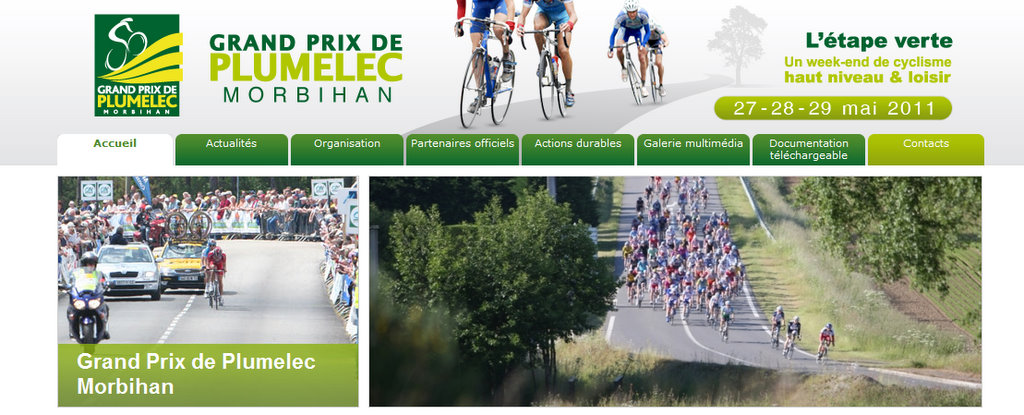 Grand Prix de Plumelec - Morbihan : le site internet relook  