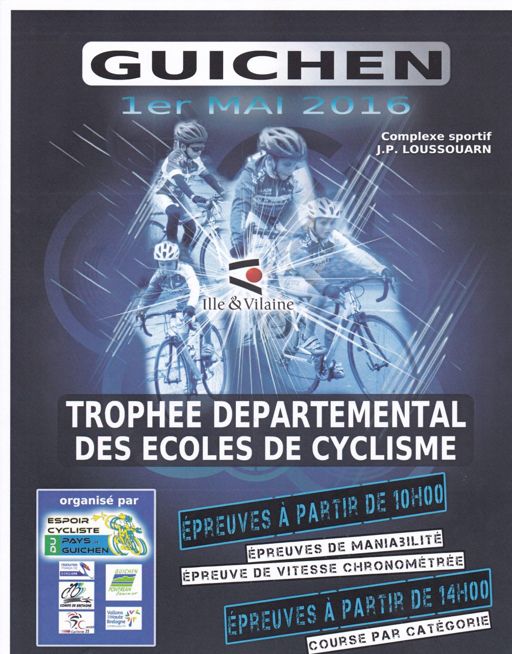 Trophe dpartemental 35 des coles de cyclisme  Guichen.