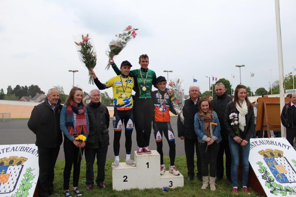 Championnat PDL de l'Omnium  Chteaubriant : Perret, Paillusson et Coquard 