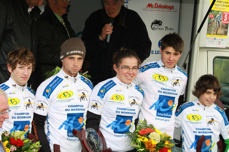 Championnat du Morbihan cyclo-cross  Taupont : les classements 