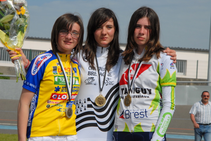 Championnats de Bretagne piste minimes et cadets  Plouay. Bredin et Abadie impressionnent 