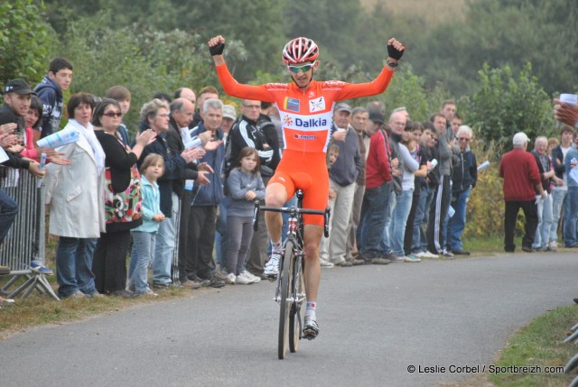 Cyclo-cross de Henanbihen (22) : Le Corre, Gesbert, Vidal et Darcel 