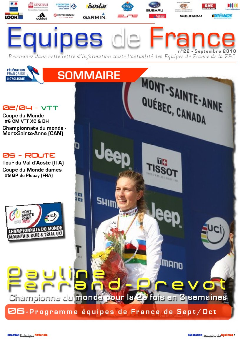 Dcouvrez la Newsletter des quipes de France