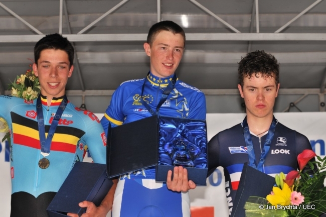 Europe Route / CLM Juniors : Cavagna en bronze 