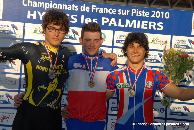 Jacques champion de France Junior de Keirin