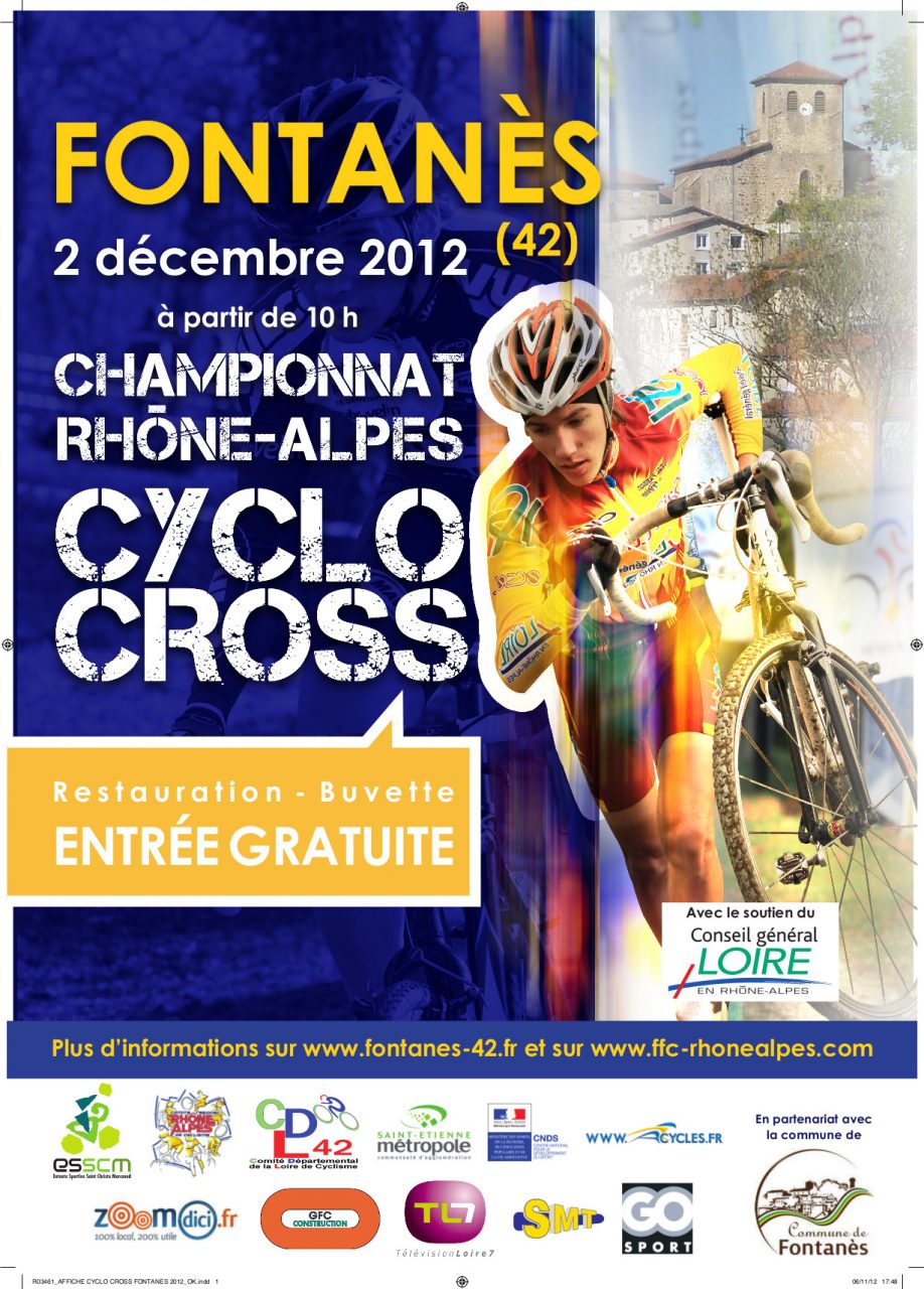 Championnats Rhne-Alpes de cyclo-cross  Fontans le 2 dcembre  