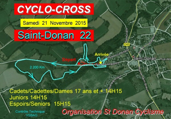 Saint-Donan (22) : les engags du cyclo-cross  