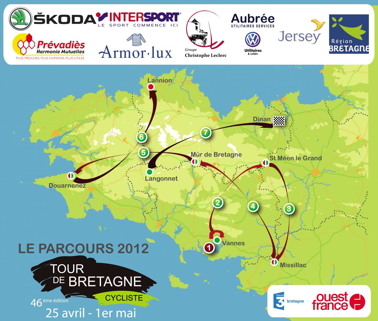 Tour de Bretagne 2012 : de Vannes  Dinan 