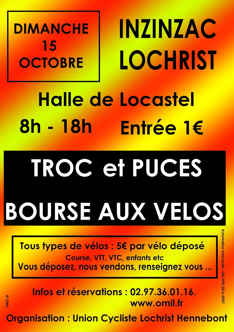 Troc et Puces et bourses aux vlo  Inzinzac-Lochrist (56)