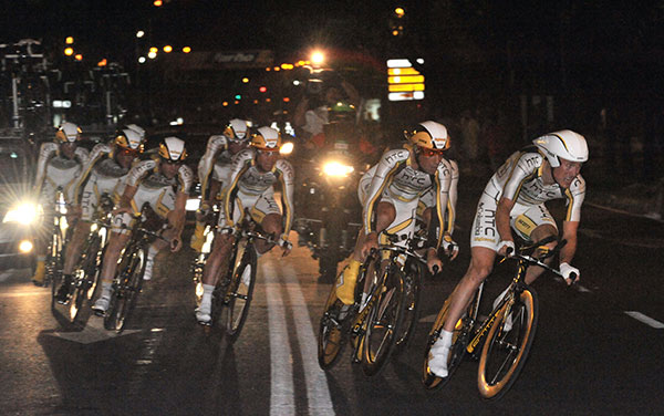 Tour d'Espagne # 1 : la HTC Columbia s'impose, Cavendish 1er leader 