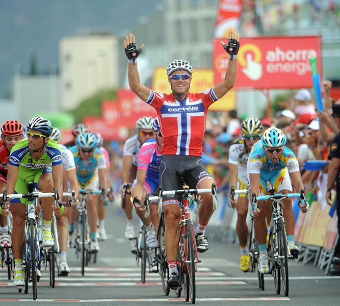 Tour d'Espagne # 6 : Hushovd s'impose au sprint  Murcie 