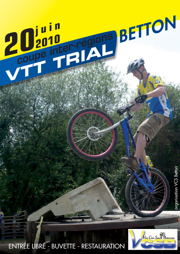 Coupe Inter-Rgions de VTT Trial  Betton le 20 juin