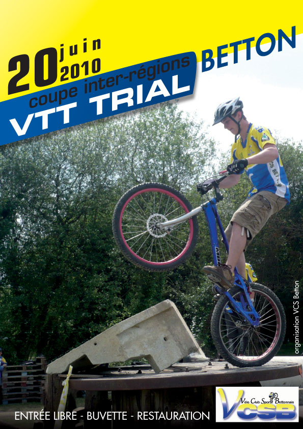 Coupe Inter-Rgionale Ouest VTT Trial  Betton : les rsultats  