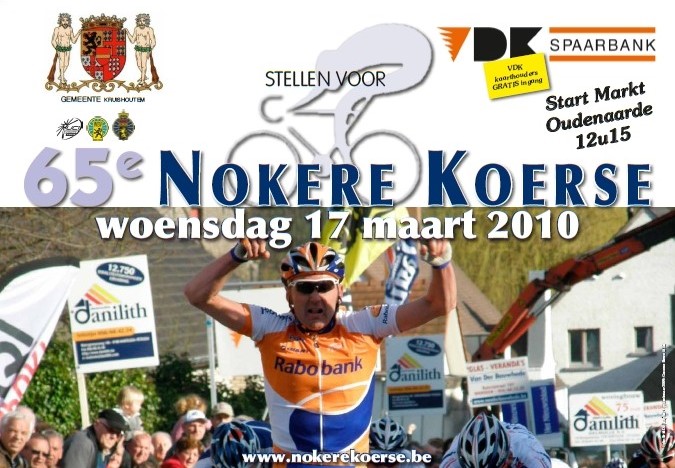 65e dition de Nokere - Koerse (Belgique): les engags 