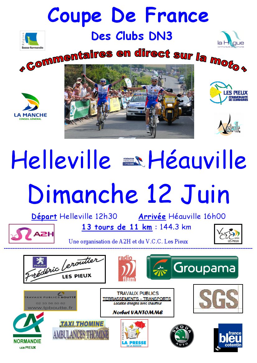 Coupe de France DN3  Helleville Hauville (50) : les engags 