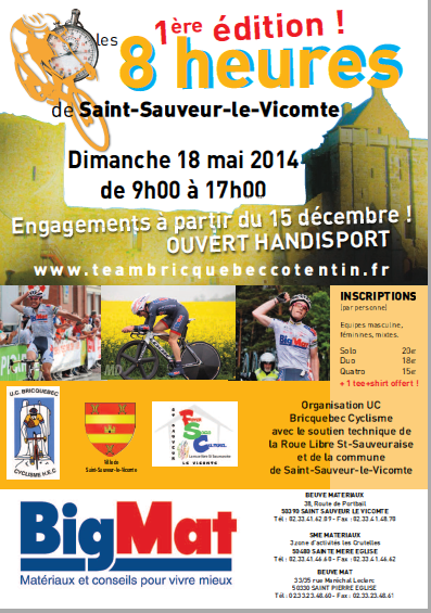 8h de Saint Sauveur le Vicomte