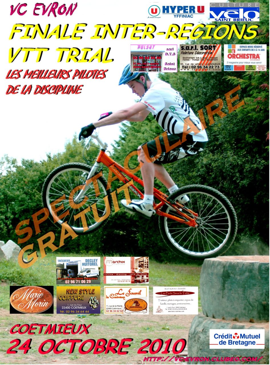 Finale Inter-Rgions VTT Trial  Cotmieux (22) dimanche 