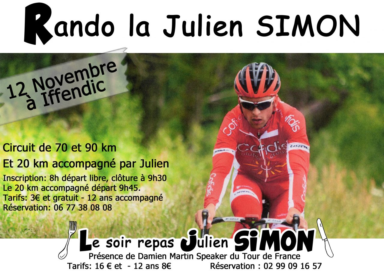 Soire Julien Simon :  vos inscriptions! 