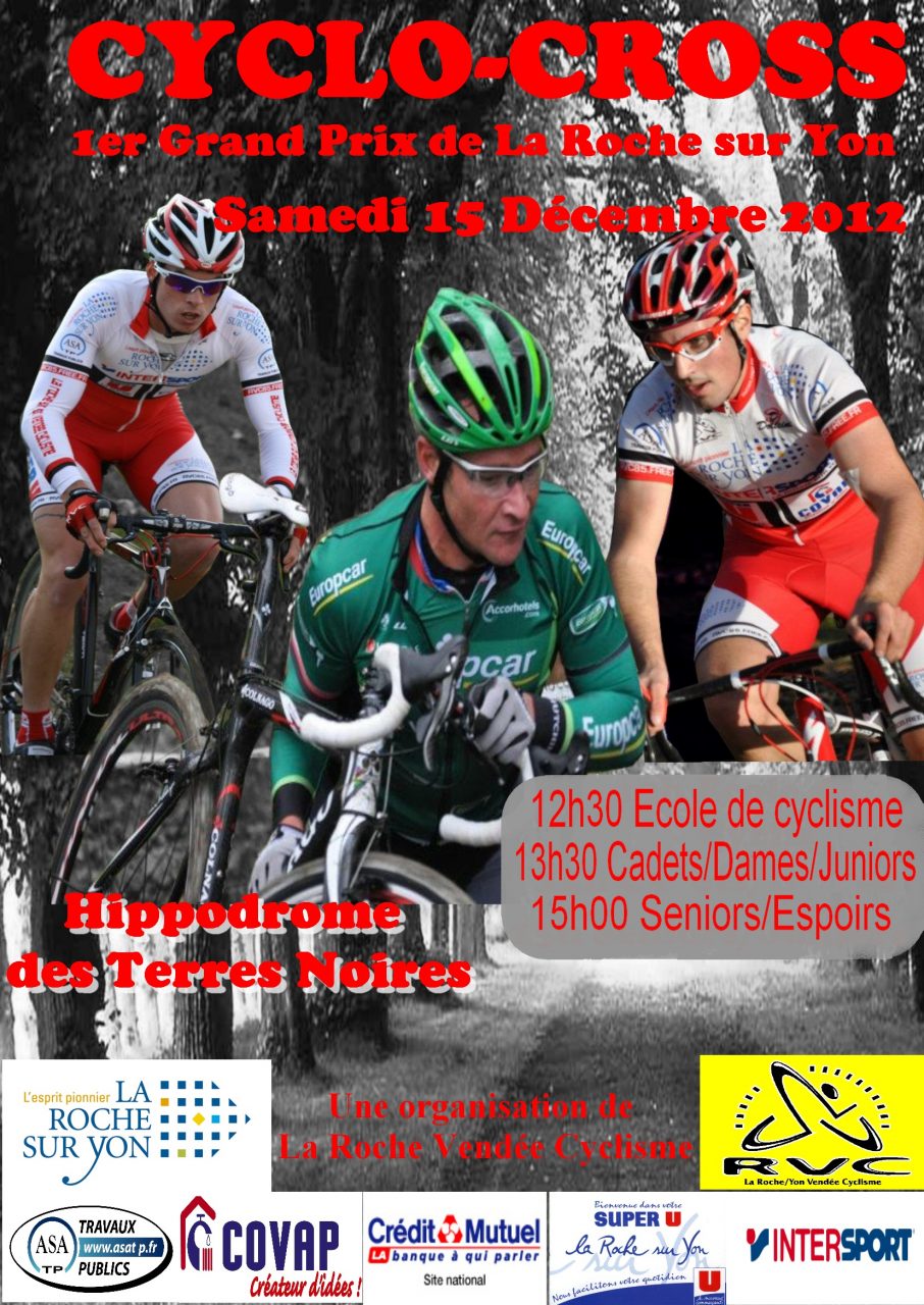 1er cyclo-cross de La Roche-sur-Yon (85) le 15 dcembre 