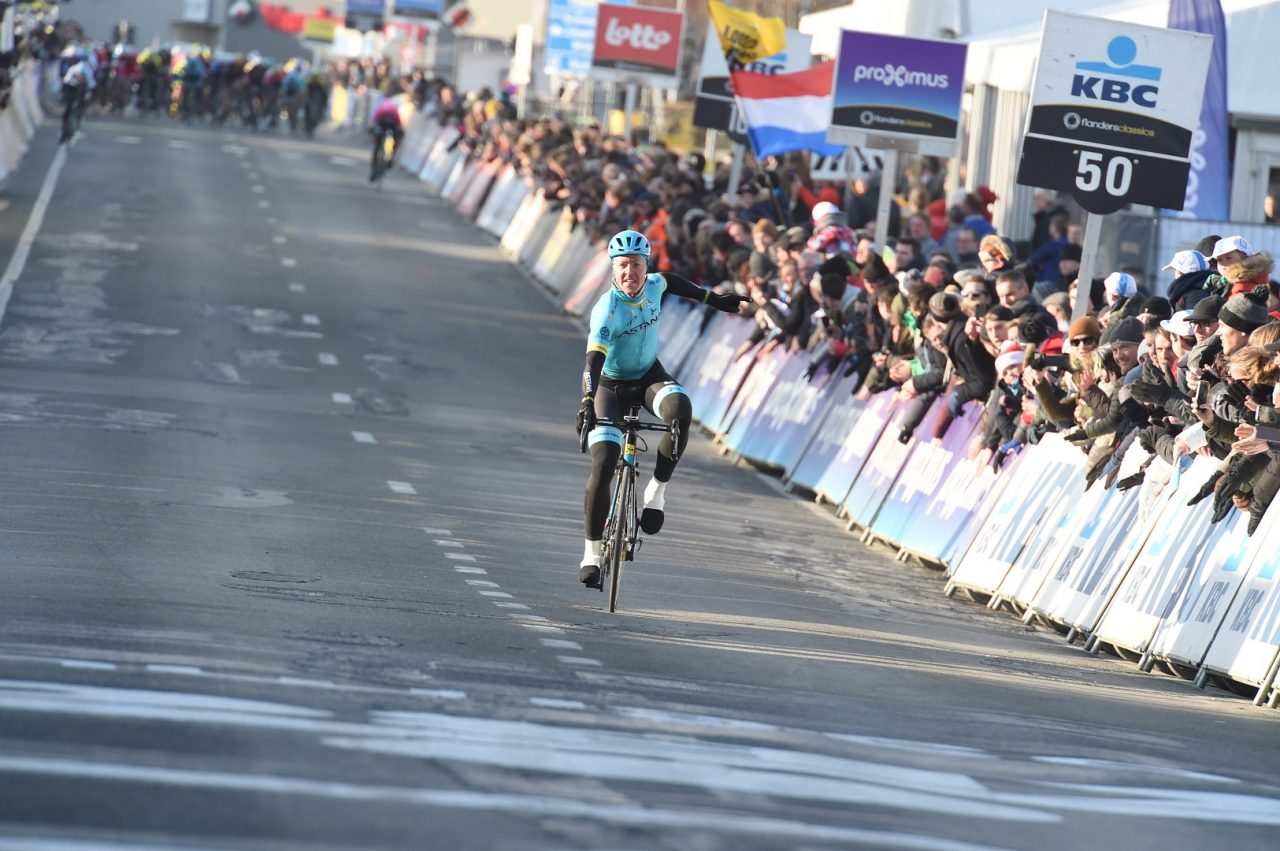 Omloop Het Nieuwsblad : Valgren et Astana / Dmare 9me 