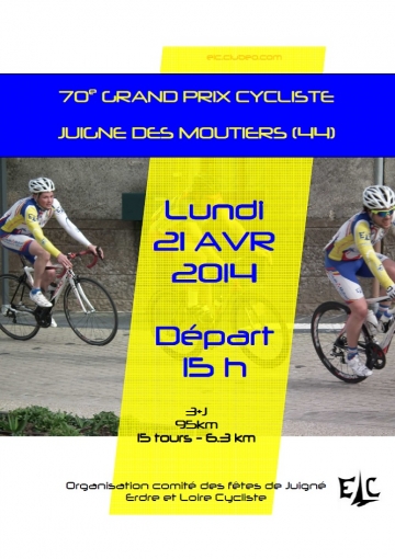 Juign-les-Moutiers (44): rendez vous pour le 70 me grand prix