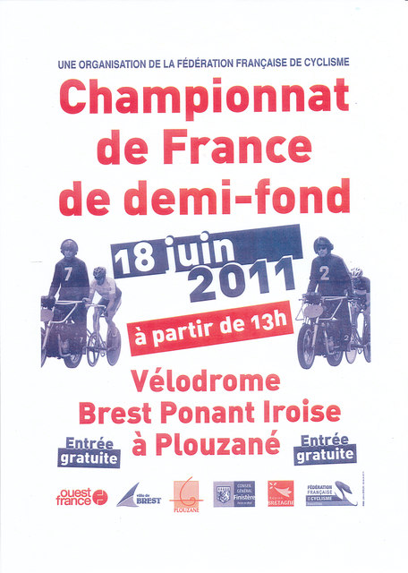 Championnat de France de Demi-Fond ce samedi  Plouzan