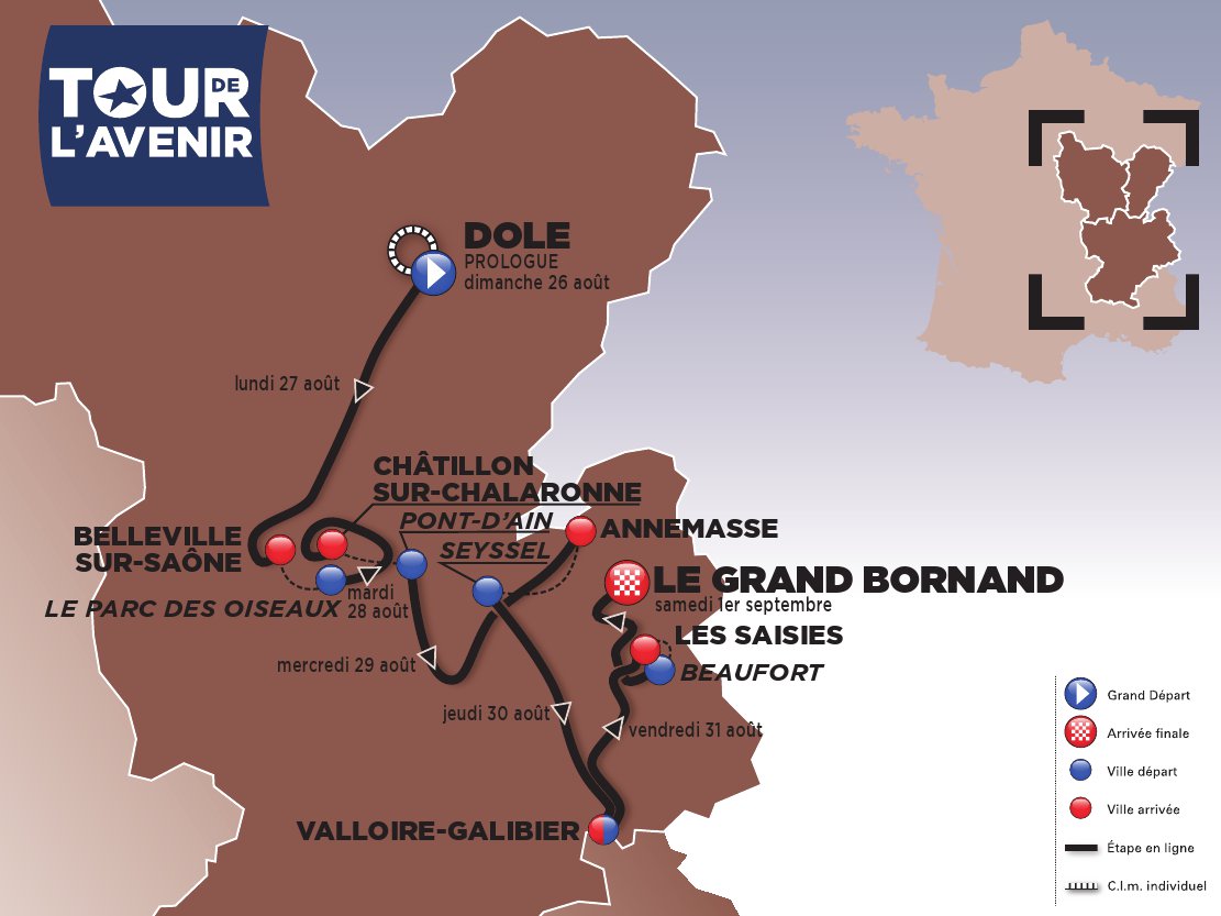 Tour de l'Avenir 2012 : de Dole au Grand Bornand 