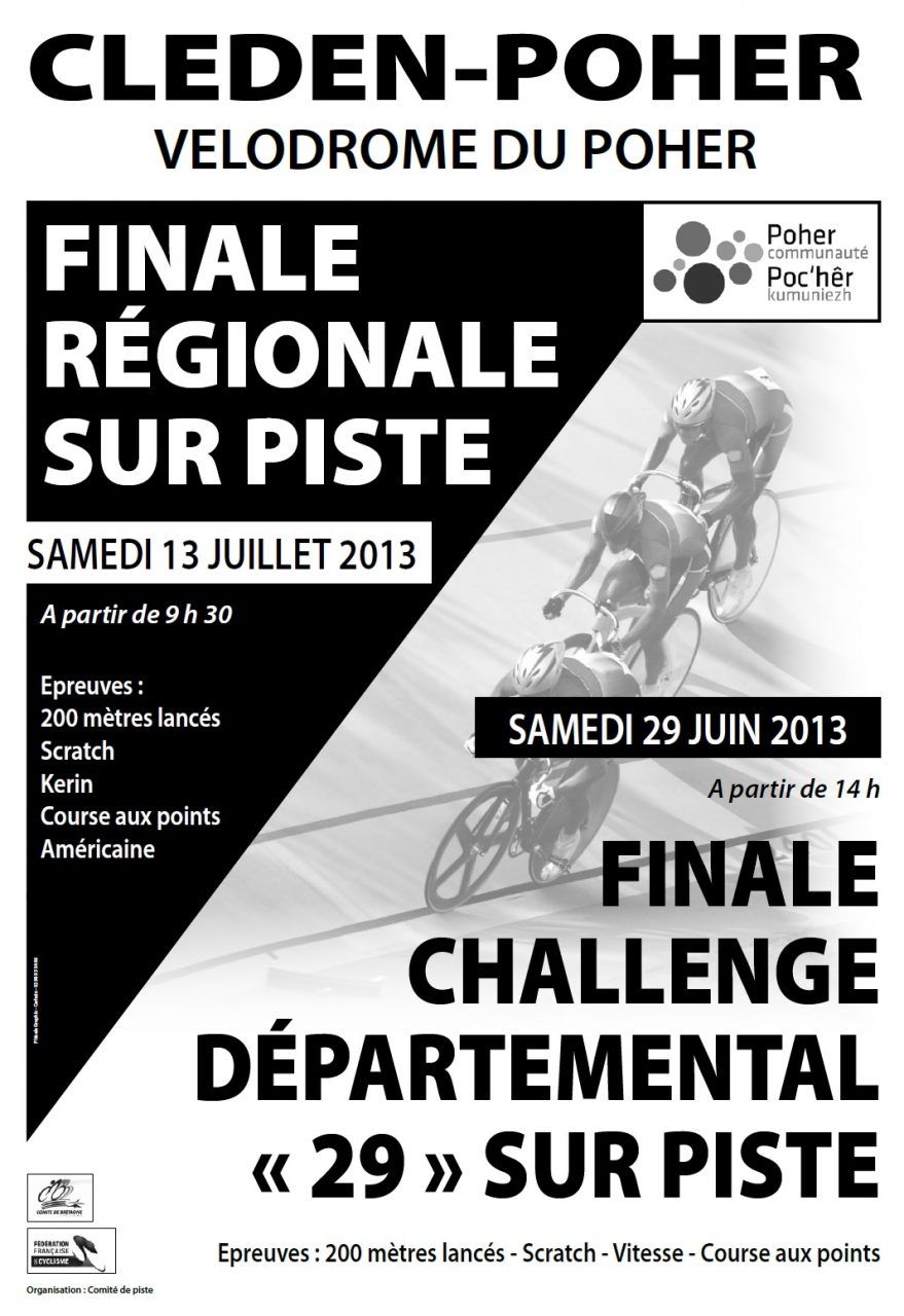 Tout savoir sur la finale du Challenge Rgional Piste  Clden-Poher (29)